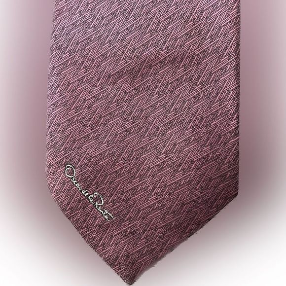 Oscar De La Renta Printed Designer Mens luxury Neck Tie - Picture 2 of 4